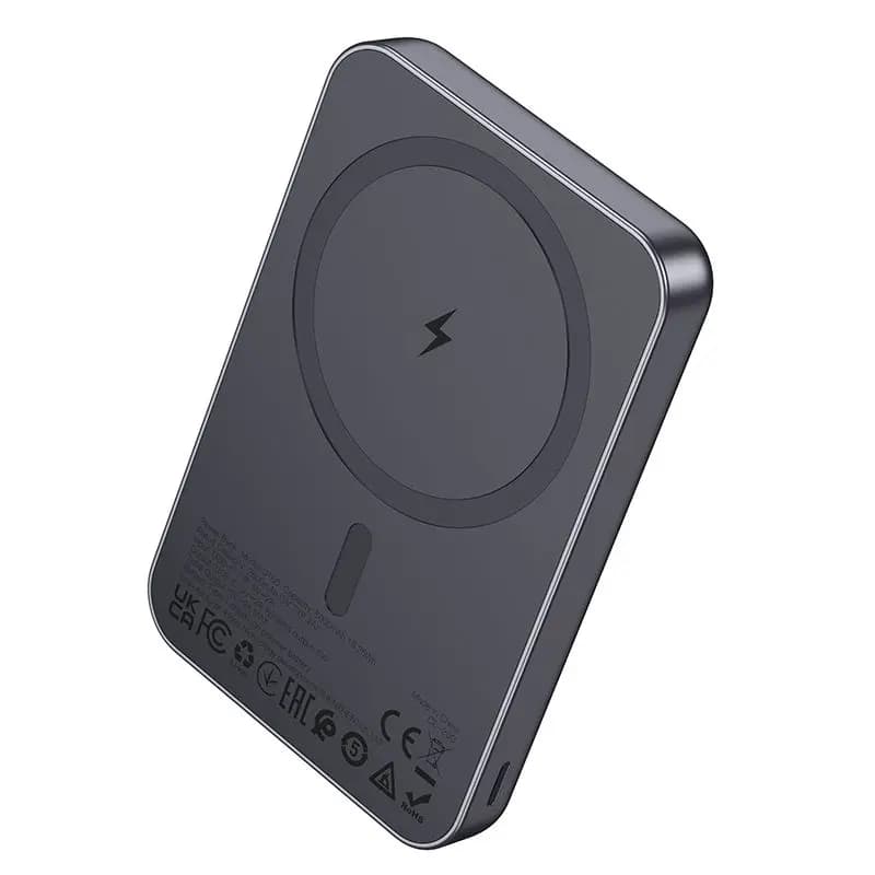 Внешний аккумулятор 5000mAh SafeMag - Hoco J160 PD20W (Type-C/Apple lightning) (metal grey) — фото 3