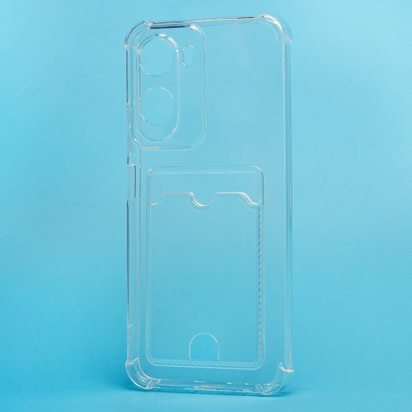 Чехол-накладка с картхолдером - SC276 для Redmi 15A (transparent)