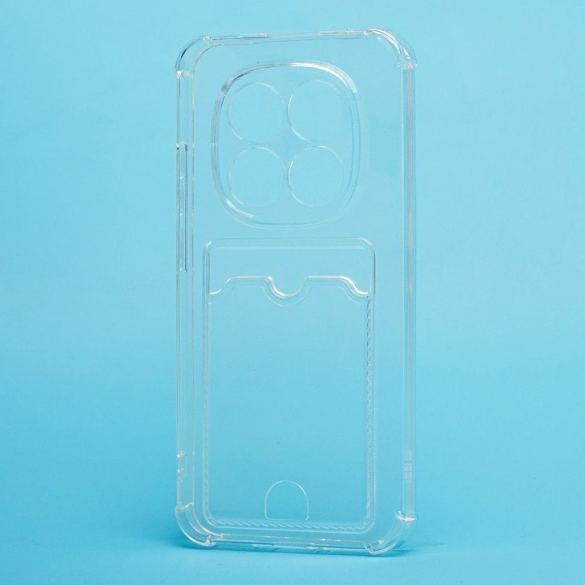 Чехол-накладка с картхолдером - SC276 для Redmi Note 15 Pro 5G (transparent)