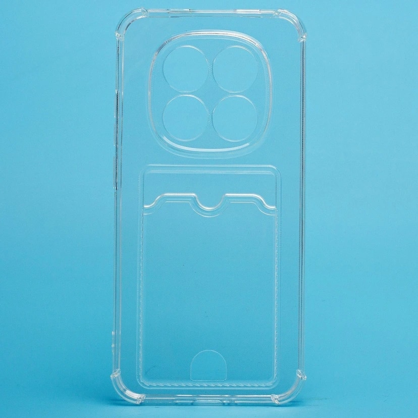 Чехол-накладка с картхолдером - SC276 для Redmi Note 15 Pro 5G (transparent) — фото 2