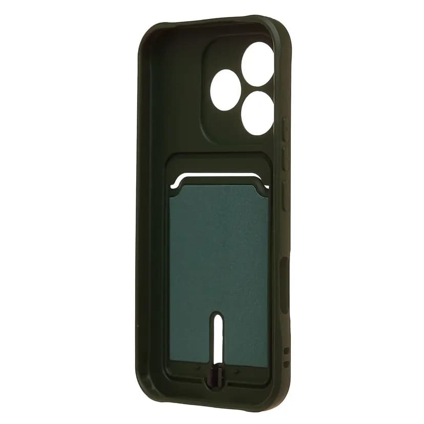 Чехол-накладка с картхолдером - SC304 для Honor 600 lite (dark green) — фото 2