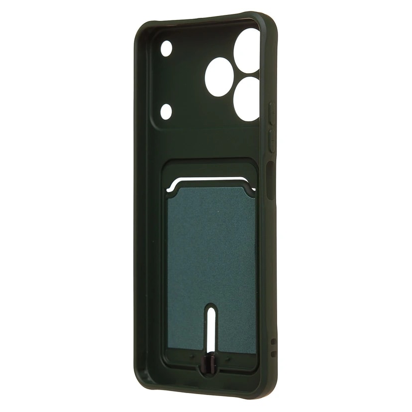 Чехол-накладка с картхолдером - SC304 для Realme Note 80 (dark green) — фото 2