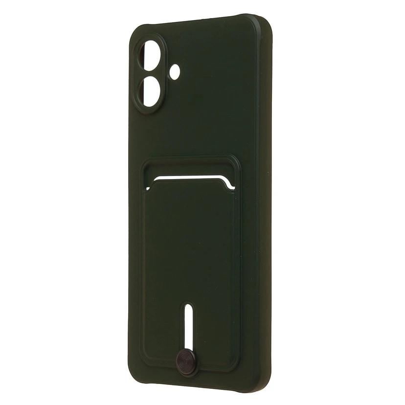 Чехол-накладка с картхолдером - SC304 для Samsung Galaxy A07 (dark green)