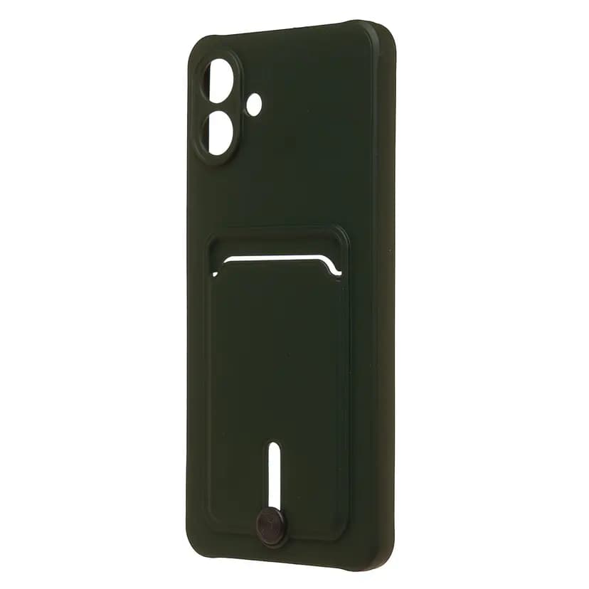 Чехол-накладка с картхолдером - SC304 для Samsung Galaxy A07 (dark green)