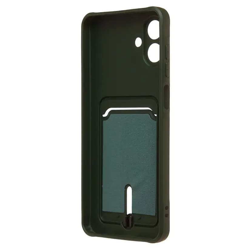 Чехол-накладка с картхолдером - SC304 для Samsung Galaxy A07 (dark green) — фото 2