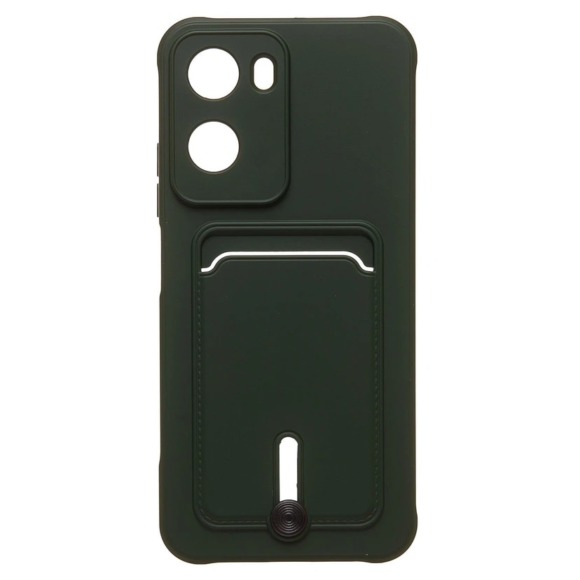 Чехол-накладка с картхолдером - SC304 для Redmi 15A (dark green)