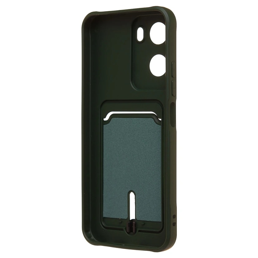 Чехол-накладка с картхолдером - SC304 для Redmi 15A (dark green) — фото 2