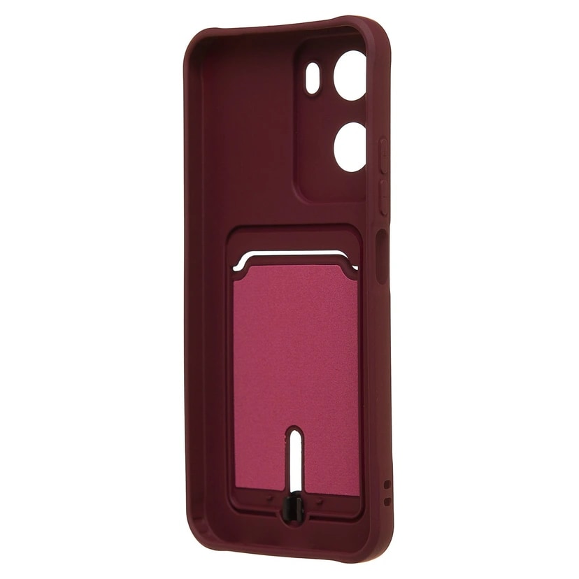 Чехол-накладка с картхолдером - SC304 для Redmi 15A (bordo) — фото 2