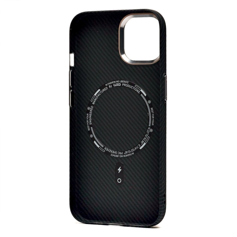 Чехол-накладка - Luxo Creative PC123 для Apple iPhone 15 (black) — фото 2