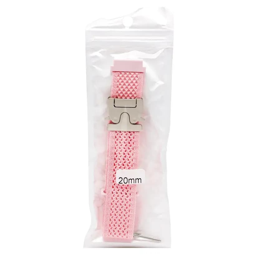 Ремешок на застёжке - WB42 Nylon Универсальный 20 мм (light pink)