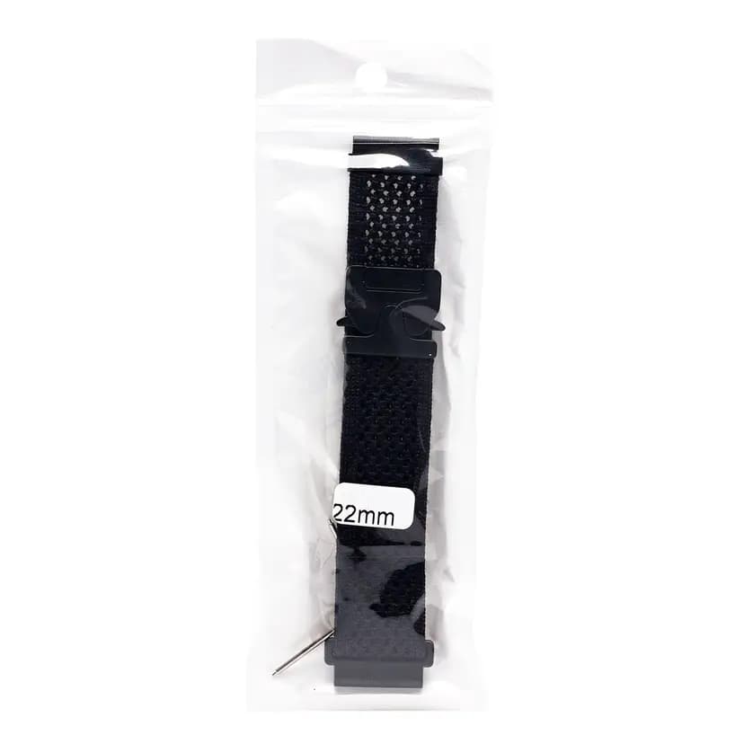 Ремешок на застежке - WB42 Nylon Универсальный 22 мм (black)