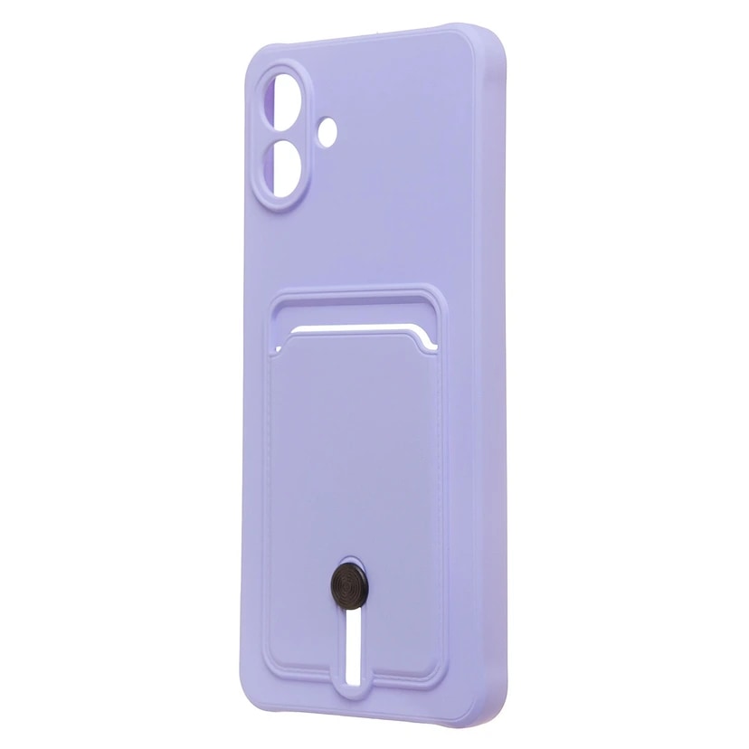 Чехол-накладка с картхолдером - SC304 для Samsung Galaxy A07 (light violet)
