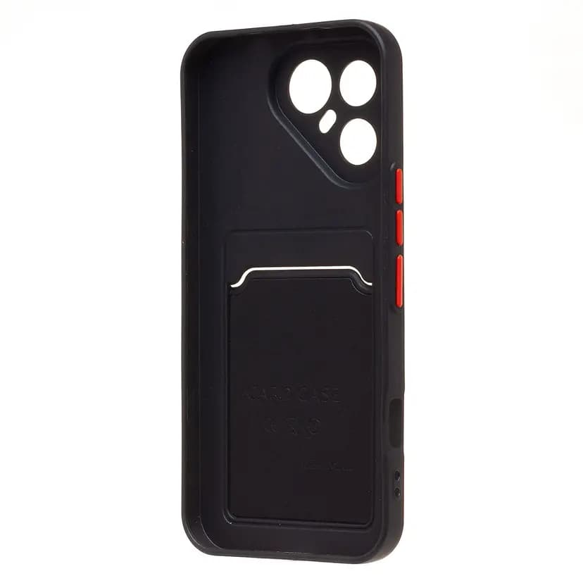 Чехол-накладка с картхолдером - SC337 для Tecno Pova 8 Pro 5G (black) — фото 2