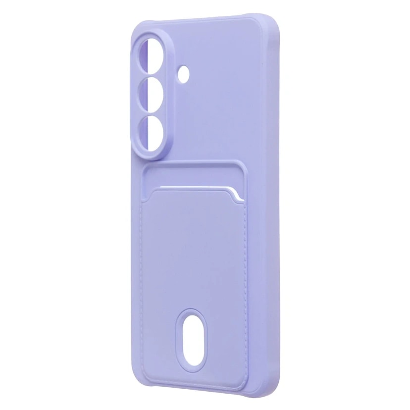 Чехол-накладка с картхолдером - SC304 для Samsung Galaxy S26 (light violet)
