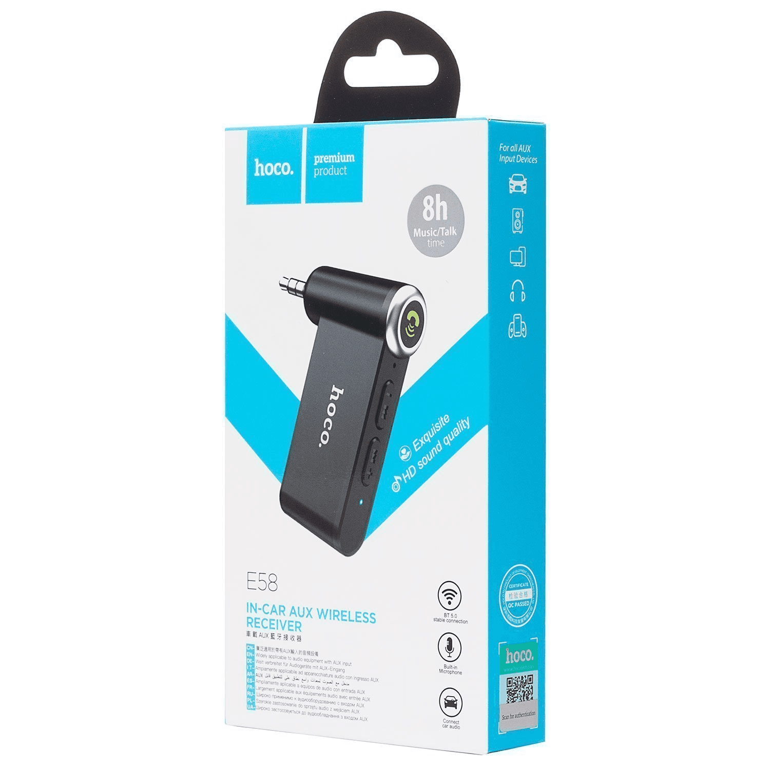 Bluetooth-адаптер 3.5 jack - Hoco E58 (Type-C) (black)