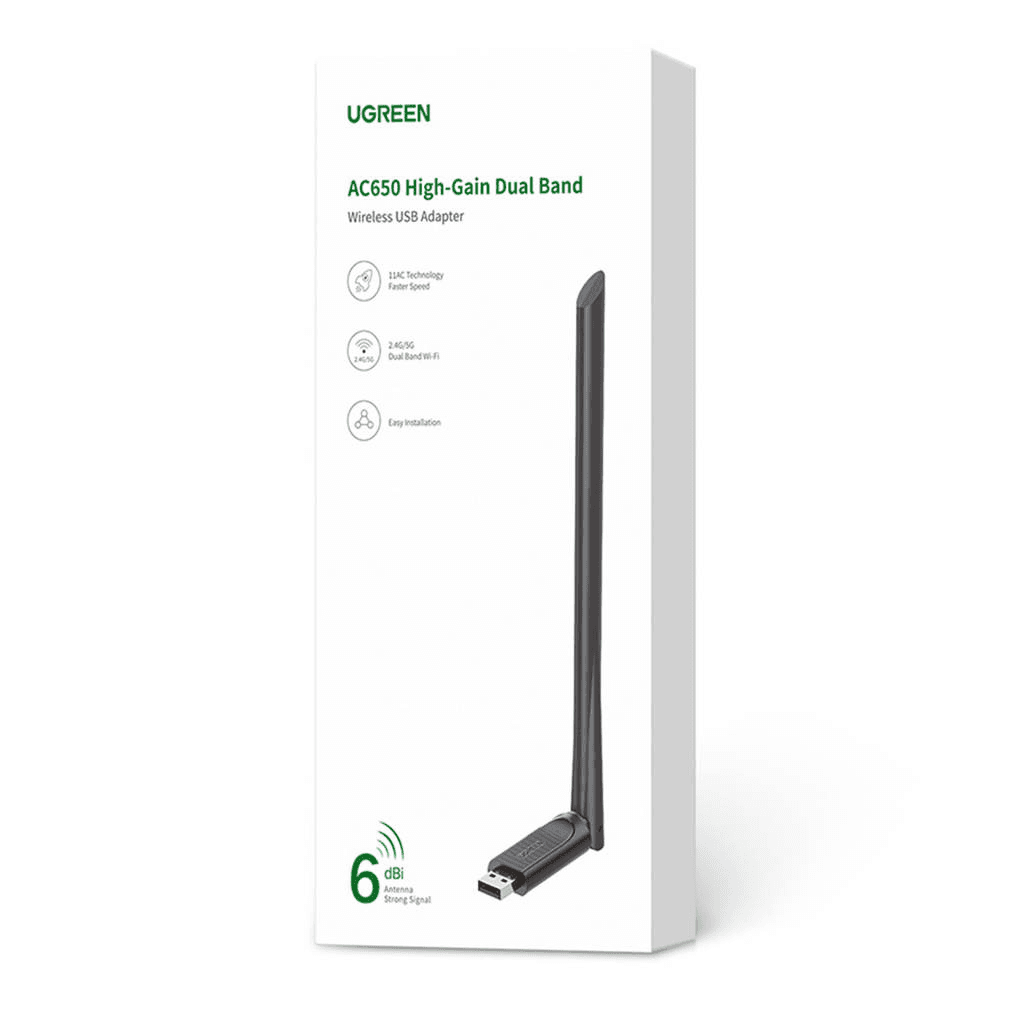 Wi-Fi-адаптер USB - Ugreen CM496 (black)