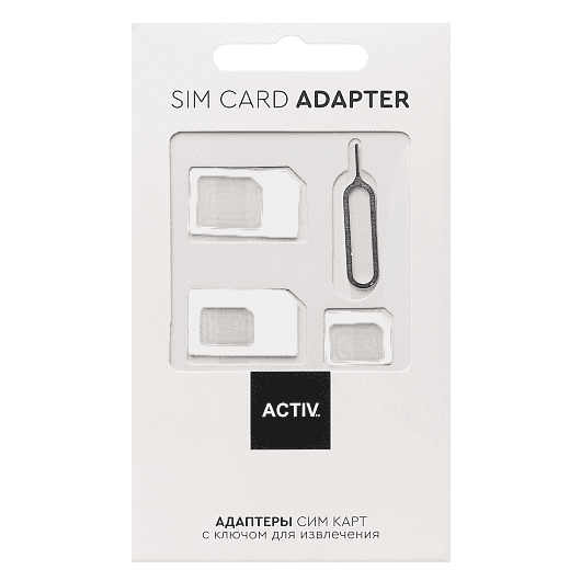 SIM-адаптер - Activ 3 в 1 (nano/micro/mini) (white)