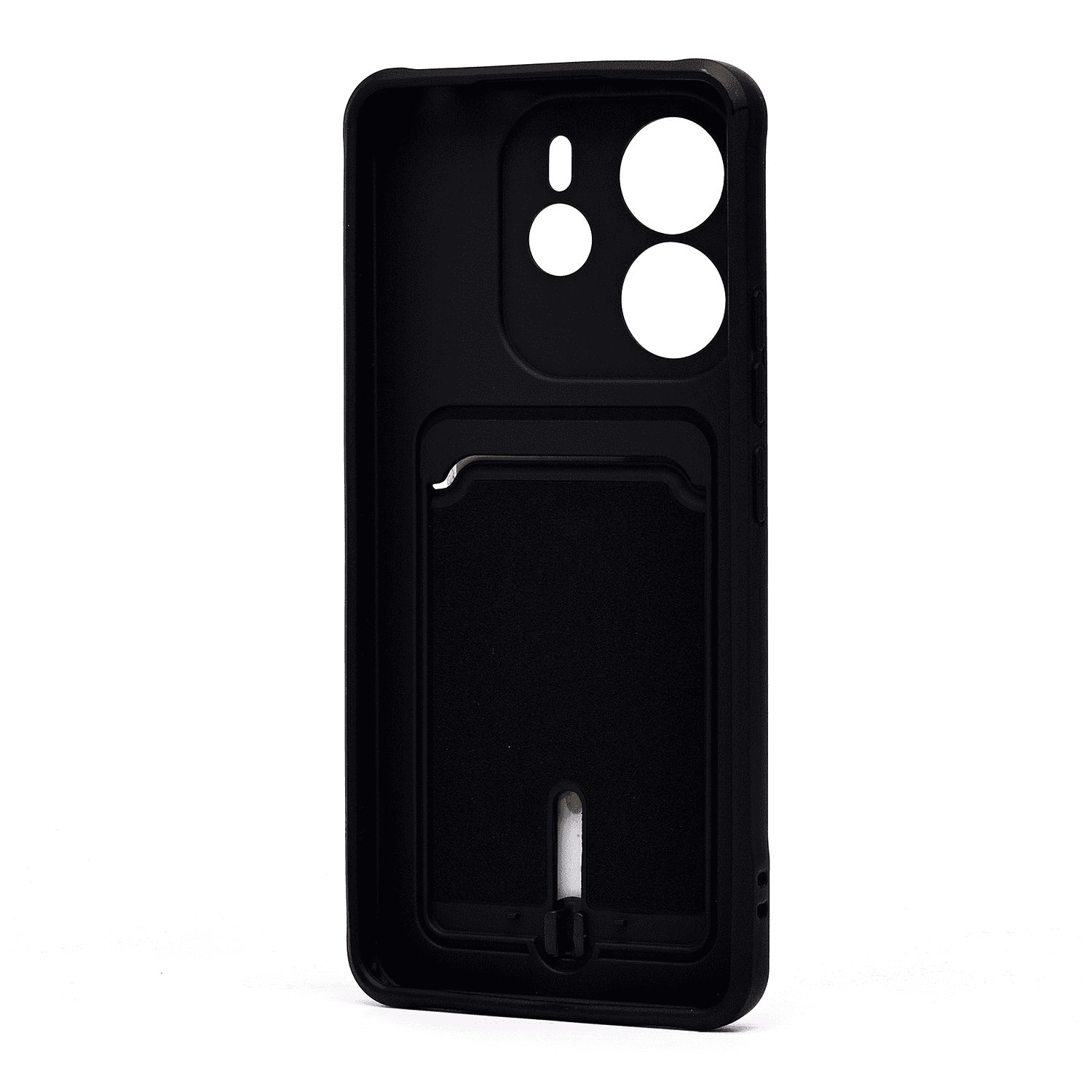 Чехол-накладка с картхолдером - SC304 для Redmi Note 14 4G (black) — фото 2