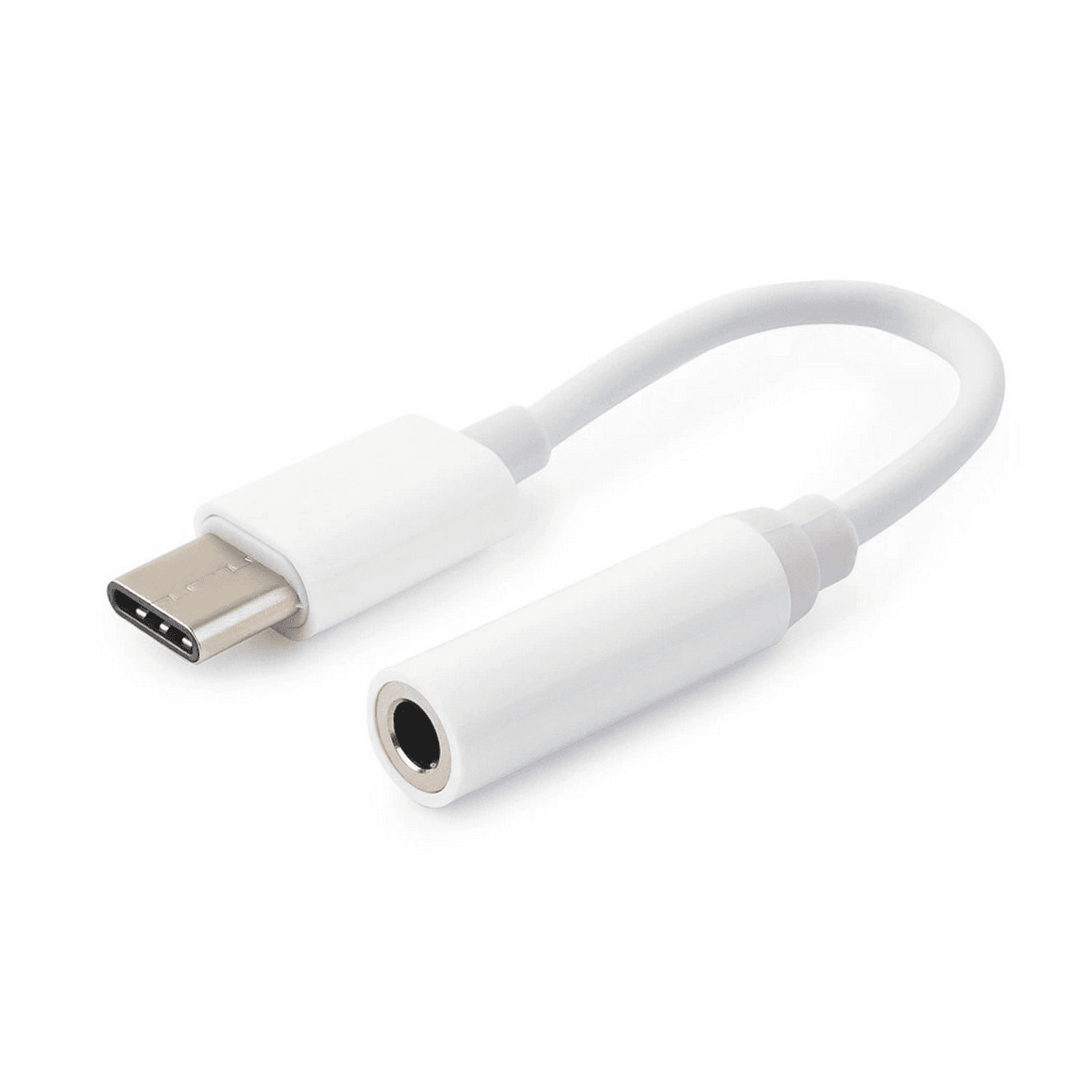Адаптер Type-C - 3.5 jack - RockBox TCJ01 (11 см) (white) — фото 2