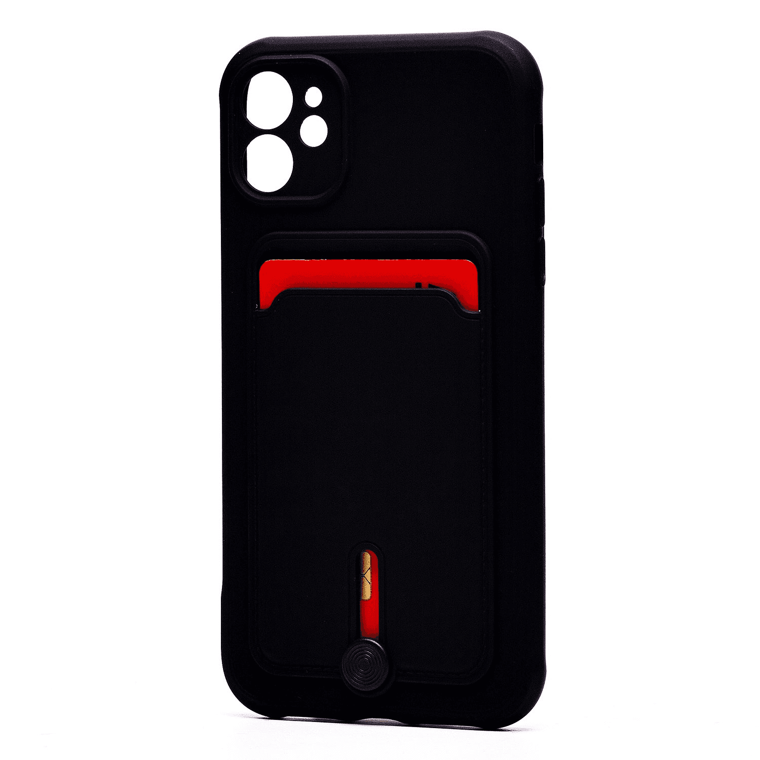 Чехол-накладка с картхолдером - SC304 для Apple iPhone 11 (black)