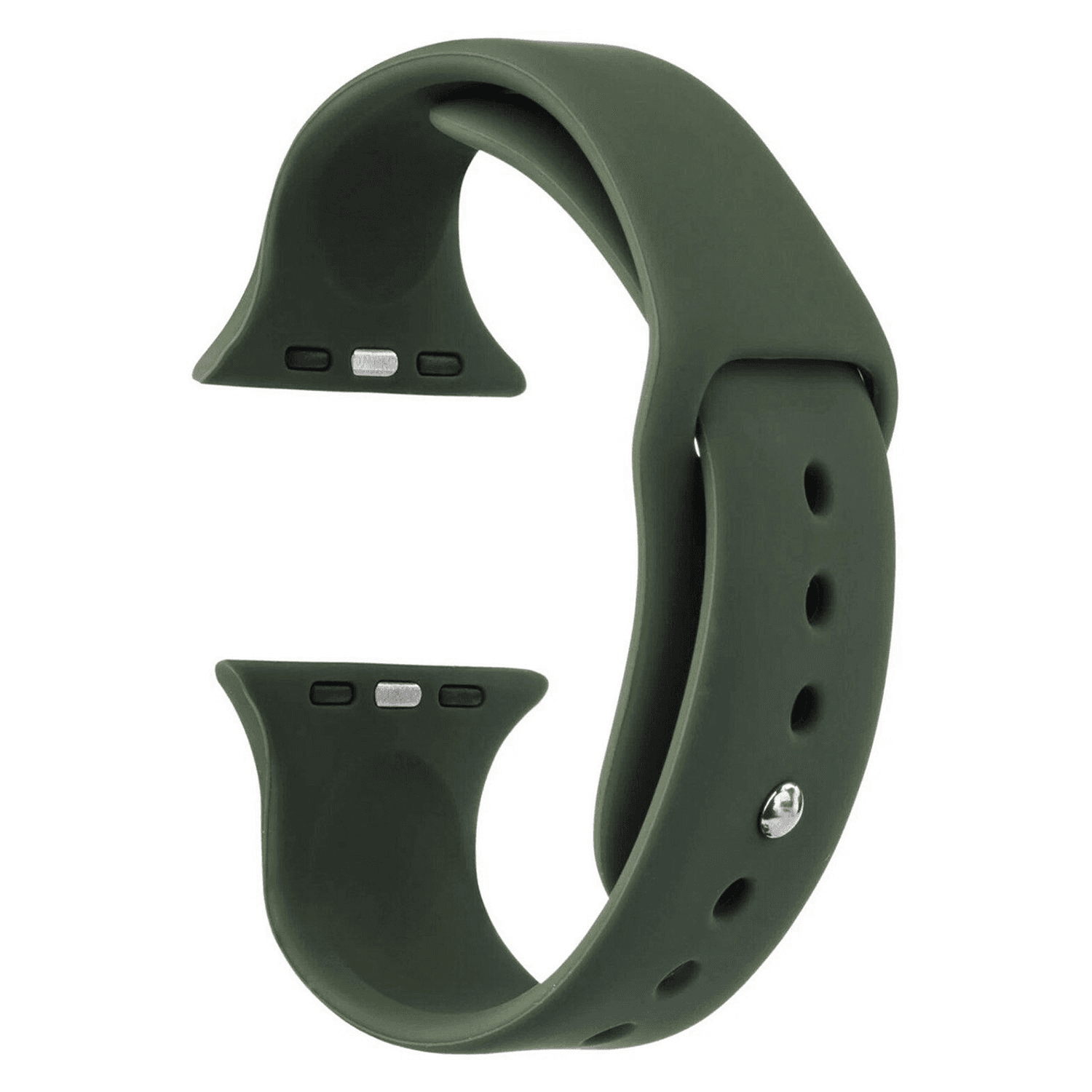 Ремешок на кнопке - Sport Band для Apple Watch 42/44/45/46/49 мм (S) (pine green) — фото 2
