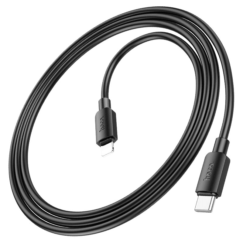 Кабель Type-C - Apple lightning - Hoco X96 (100 см) (black) — фото 2
