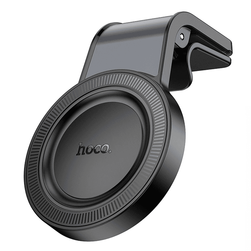 Автодержатель в дефлектор магнитный SafeMag - Hoco H59 (black metal grey) — фото 2