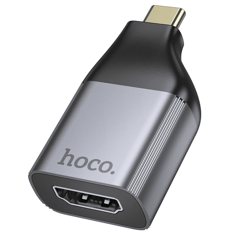 Адаптер Type-C - HDMI - Hoco UA33 (metal grey) — фото 2