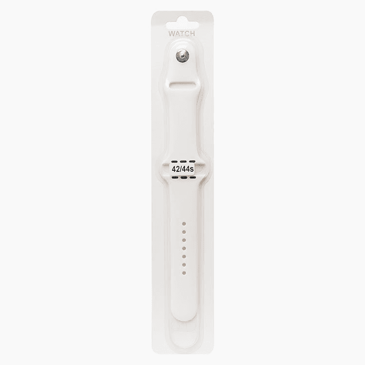 Ремешок на кнопке - Sport Band для Apple Watch 42/44/45/46/49 мм (S) (white)
