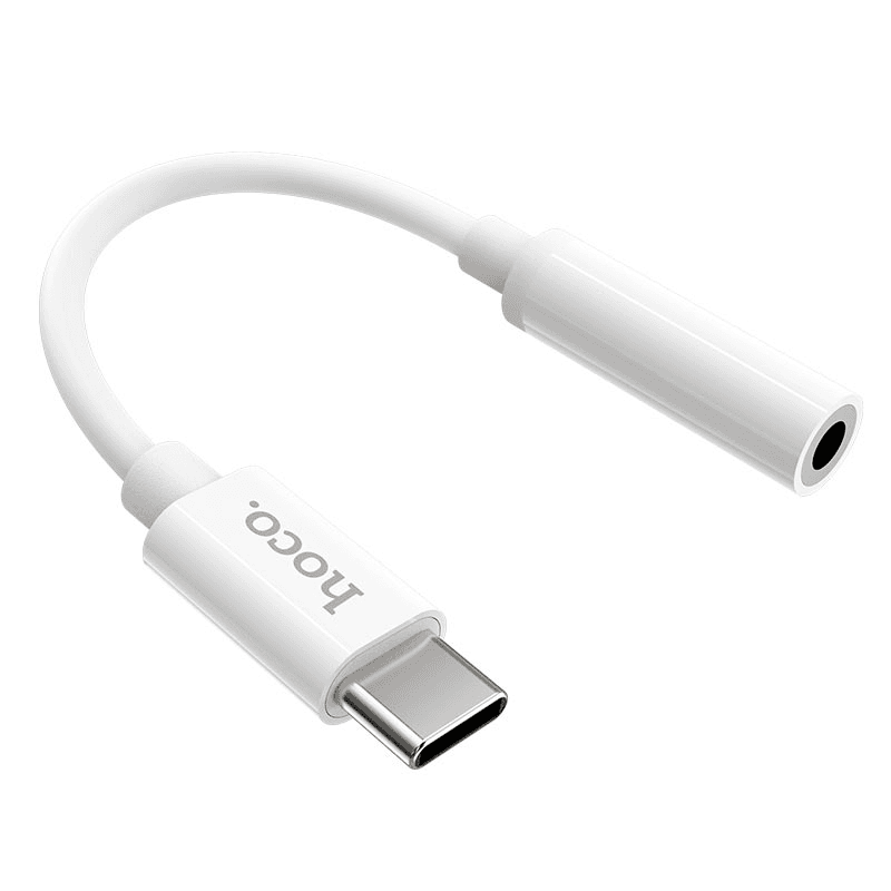 Адаптер Type-C - 3.5 jack - Hoco LS30 Digital audio converter (white) — фото 2